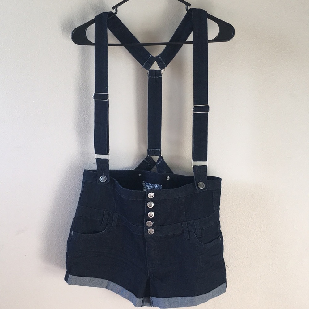 Dark Denim Overalls